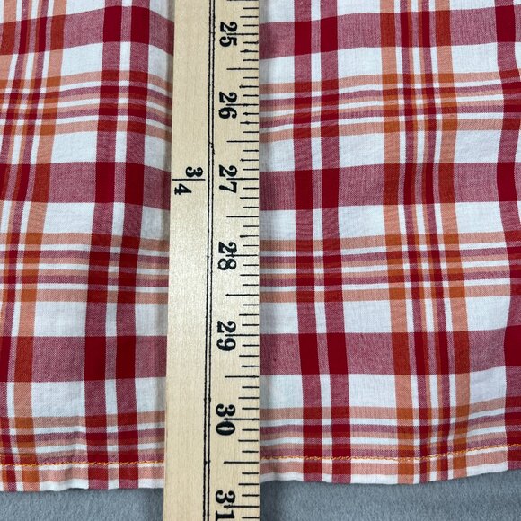 True Religion Shirt Mens Large Western Pearl Snap Long Sleeve Plaid Cotton Cuff - Picture 16 of 16